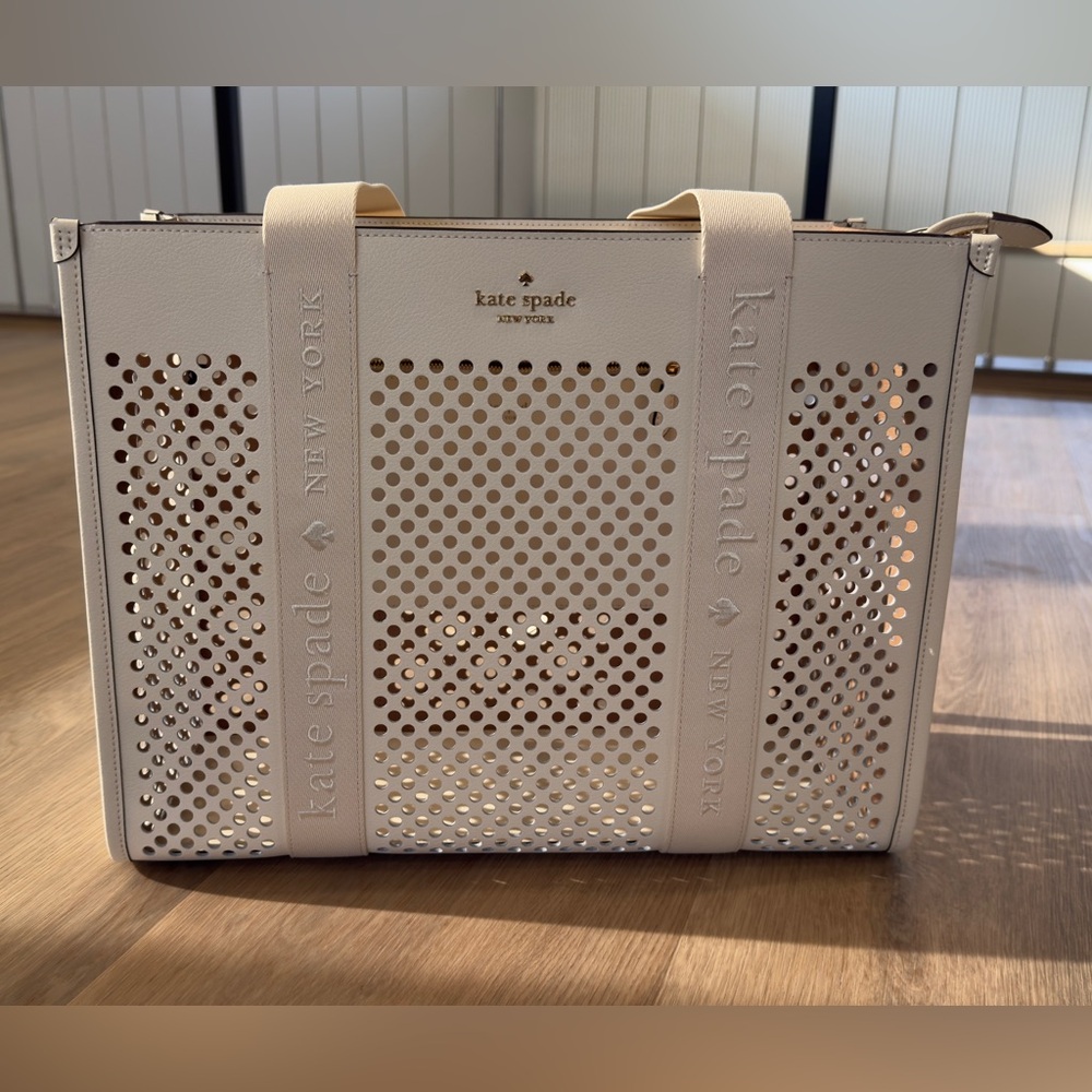 Kate Spade Kip Perforated Leather Large Tote